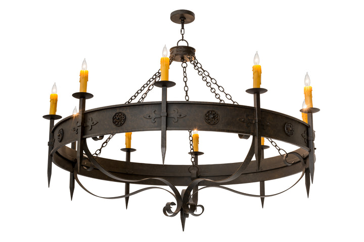 Meyda Tiffany Calandra 173532 Chandelier Light - Timeless Bronze
