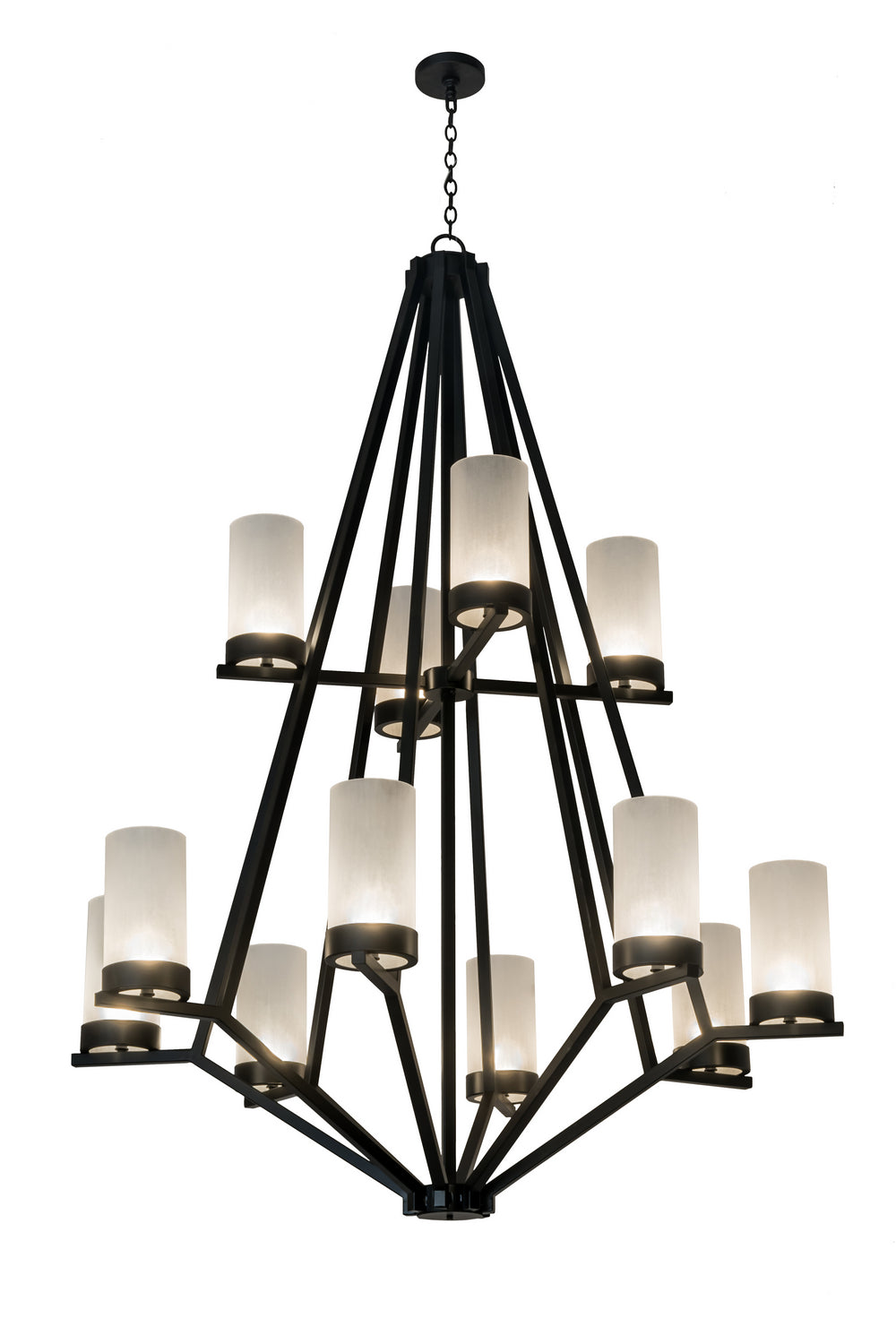 Meyda Tiffany Galen 173745 Chandelier Light - Wrought Iron