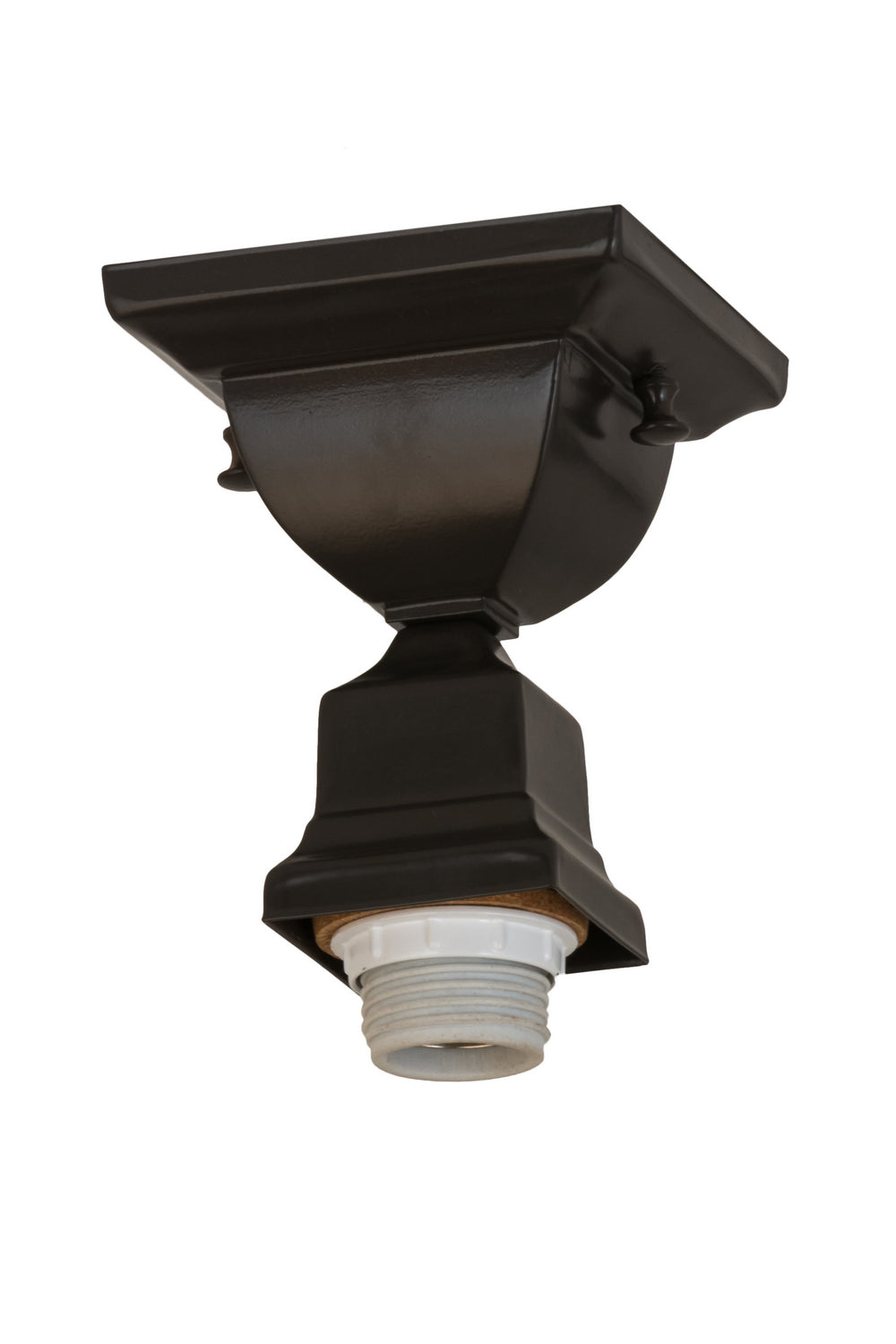 Meyda Tiffany Lighting 173746 Kitzi Box Lamp Base And Fixture Hardware Utility Light Bronze / Dark