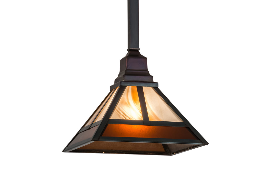 Meyda Tiffany T" Mission" 174097 Pendant Light - Antique Brass