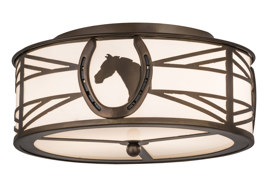 Meyda Tiffany Horseshoe 174228 Ceiling Light - Antique Copper