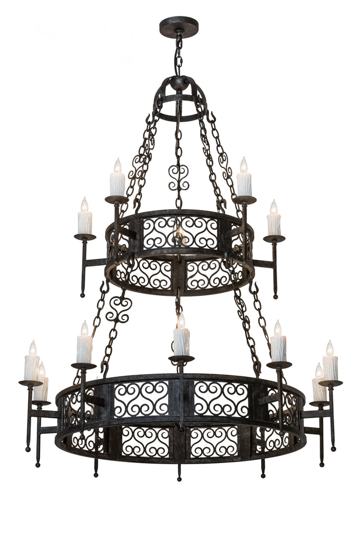 Meyda Tiffany Toscano 174330 Chandelier Light - Antique Copper