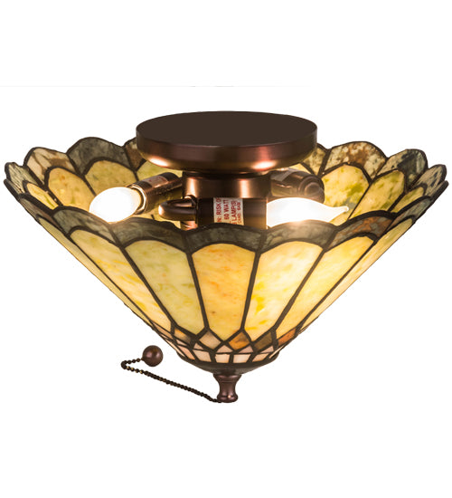 Meyda Tiffany Carousel 71007 Ceiling Light - Mahogany Bronze