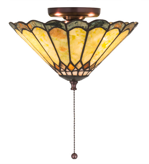 Meyda Tiffany Carousel 71007 Ceiling Light - Mahogany Bronze