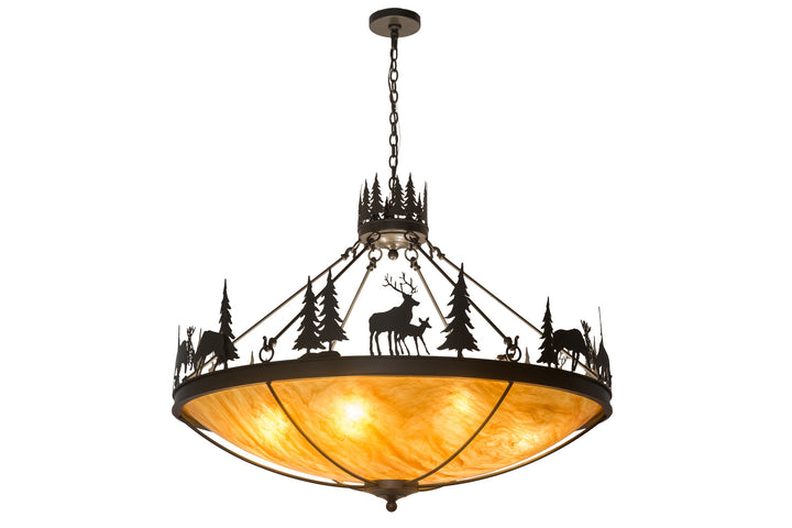 Meyda Tiffany Deer Family 174948 Pendant Light - Timeless Bronze