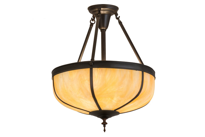 Meyda Tiffany Arts & Crafts 175323 Ceiling Light - Craftsman Brown