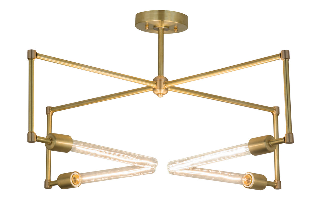 Meyda Tiffany Pronograde 175682 Ceiling Light - Satin Brass