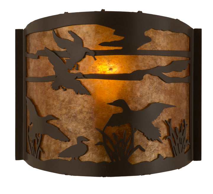 Meyda Tiffany Ducks In Flight 81076 Wall Light - Timeless Bronze