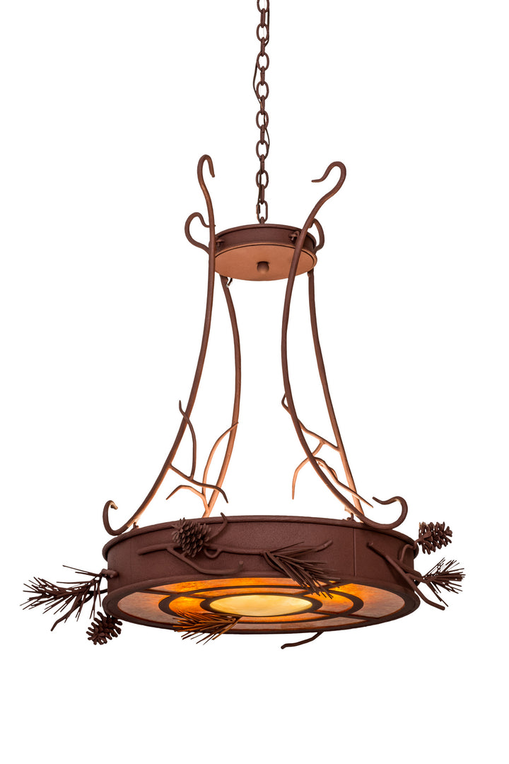 Meyda Tiffany Woodland Pine 99449 Pendant Light - Rust