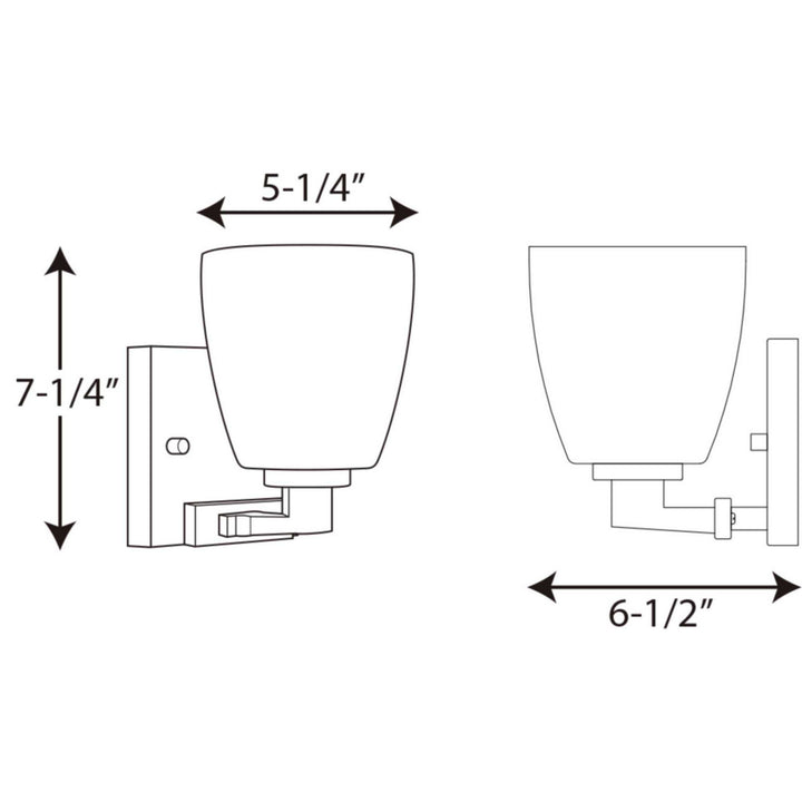 Progress Fleet P2165-15 Wall Light - Polished Chrome