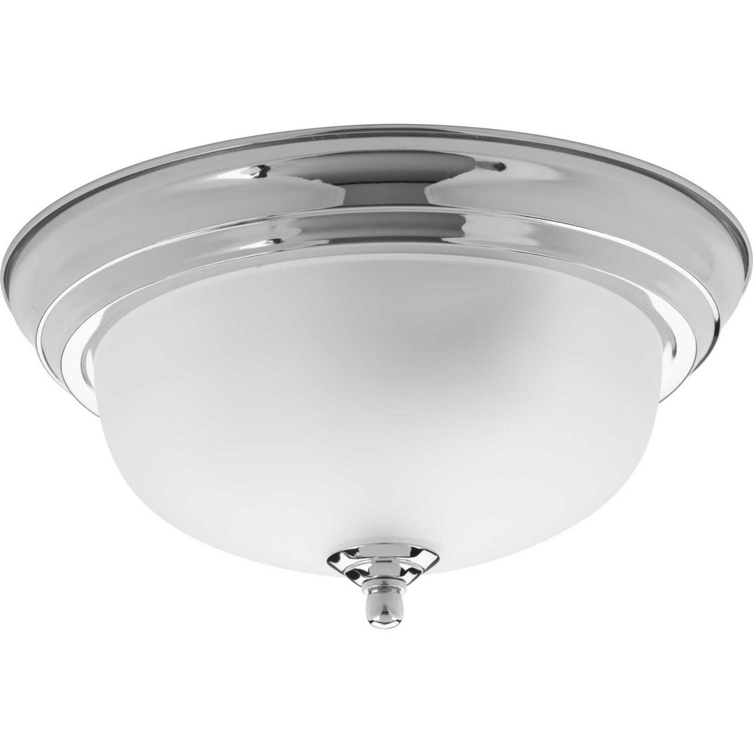 Progress Dome Glass - Etched P3924-15ET Ceiling Light - Polished Chrome