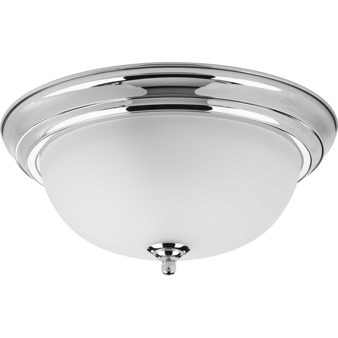 Progress Dome Glass - Etched P3925-15ET Ceiling Light - Polished Chrome