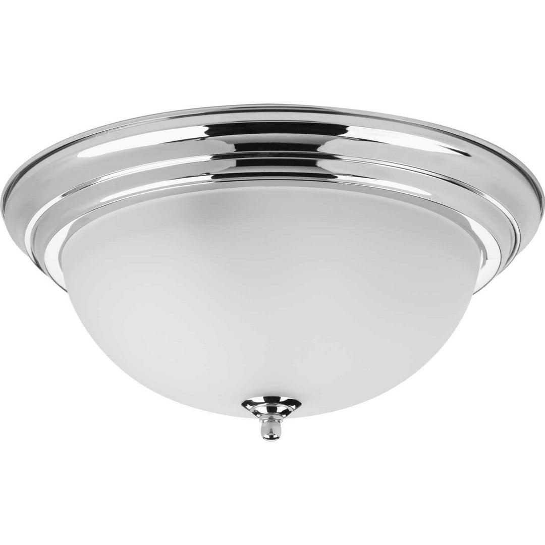 Progress Dome Glass - Etched P3926-15ET Ceiling Light - Polished Chrome