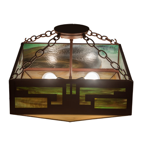 Meyda Tiffany Southwest 71037 Ceiling Light - Rust