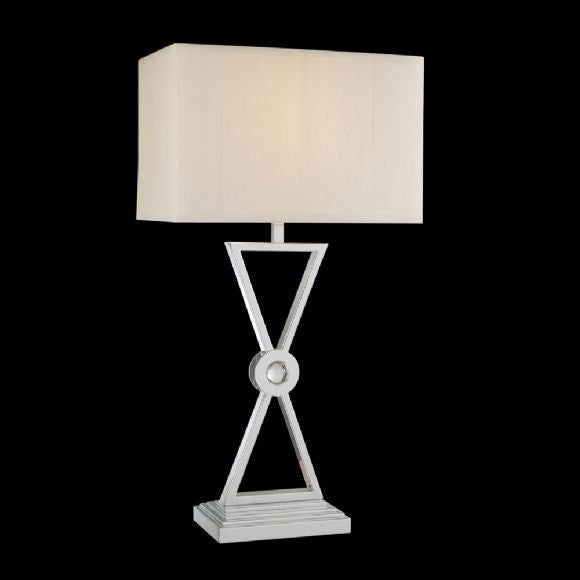 Metropolitan Lighting N12359-1-77 Underscore One Light Table Lamp Lamp Chrome