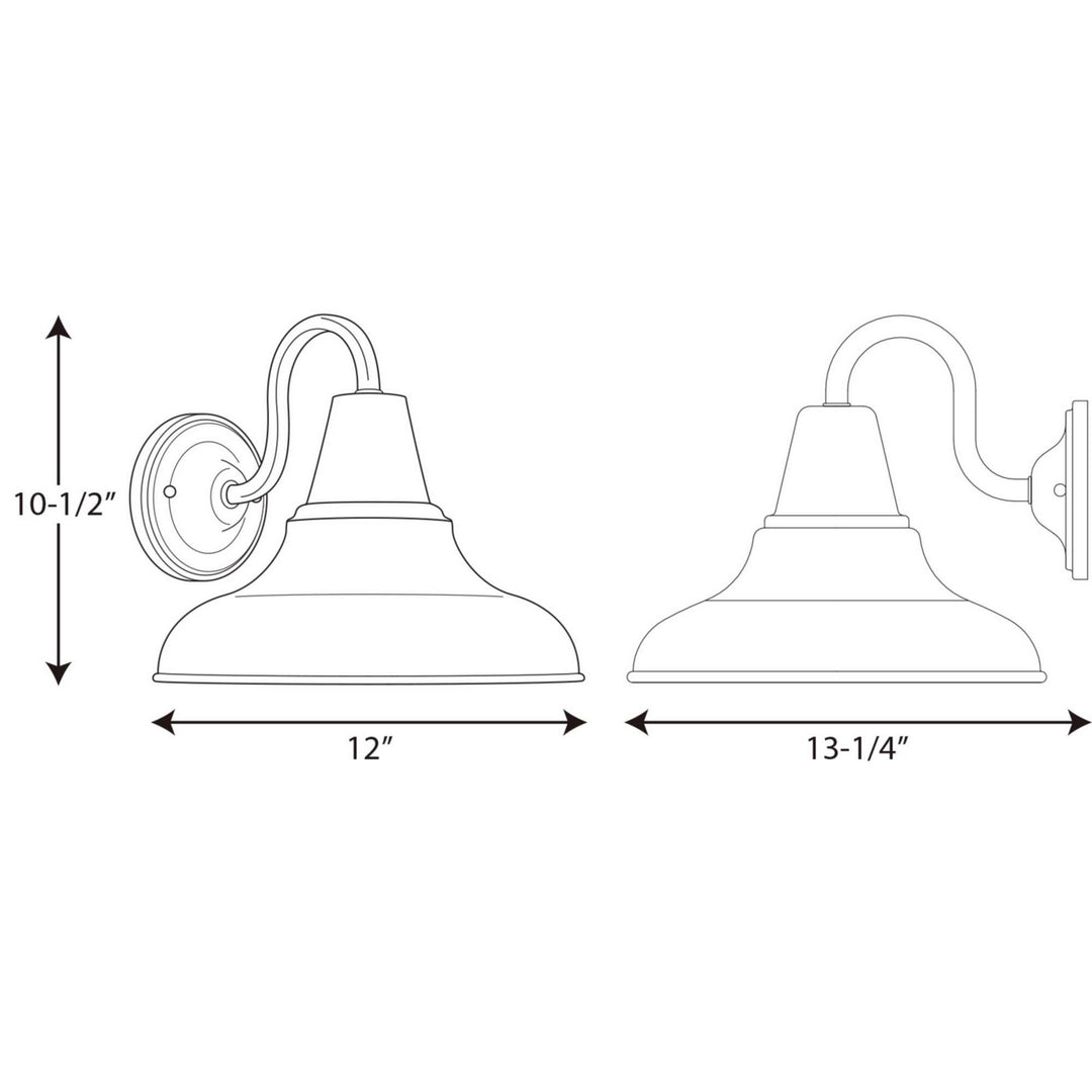 Progress Lighting P5623-20 District One Light Wall Lantern Outdoor Bronze / Dark