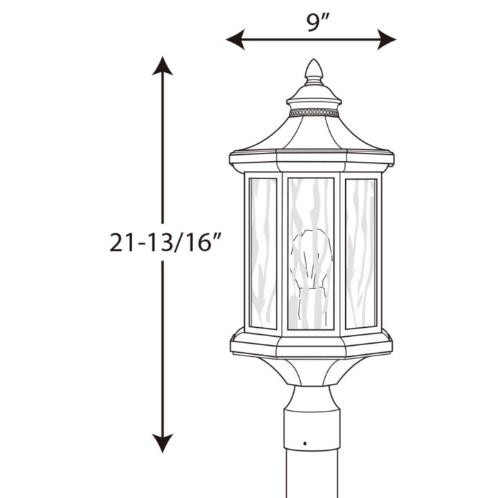 Progress Lighting P6429-20 Edition One Light Post Lantern Outdoor Bronze / Dark