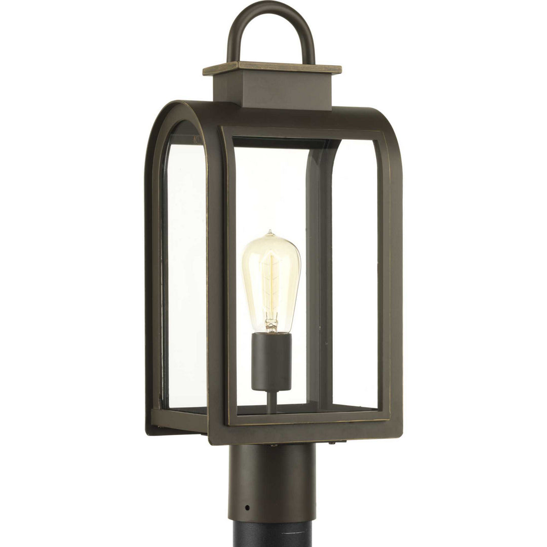 Progress Lighting P6431-108 Refuge One Light Post Lantern Outdoor Bronze / Dark