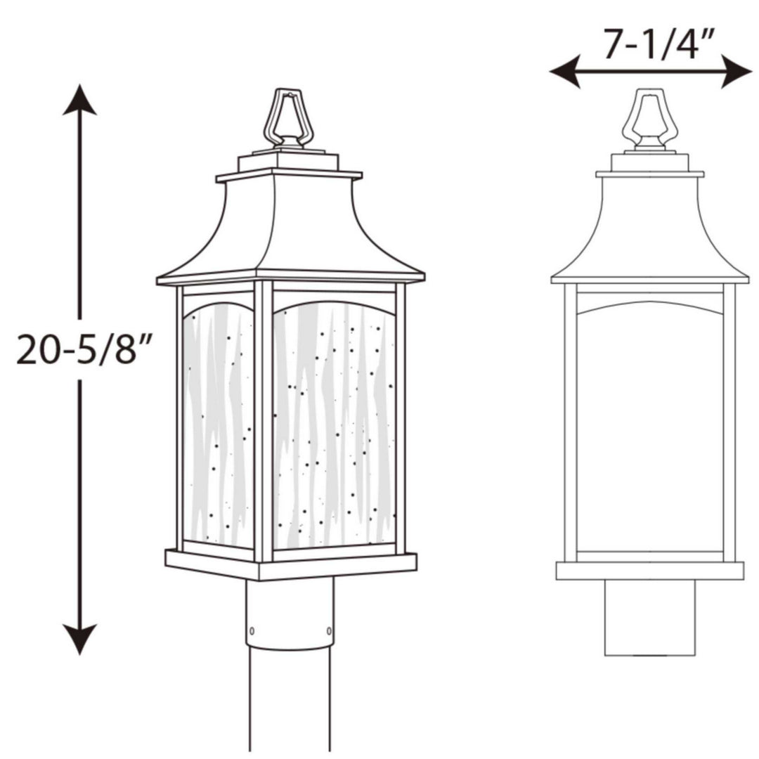 Progress Lighting P6432-31 Maison Two Light Post Lantern Outdoor Black