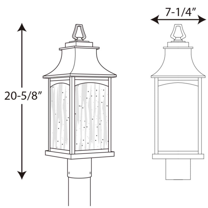 Progress Lighting P6432-31 Maison Two Light Post Lantern Outdoor Black