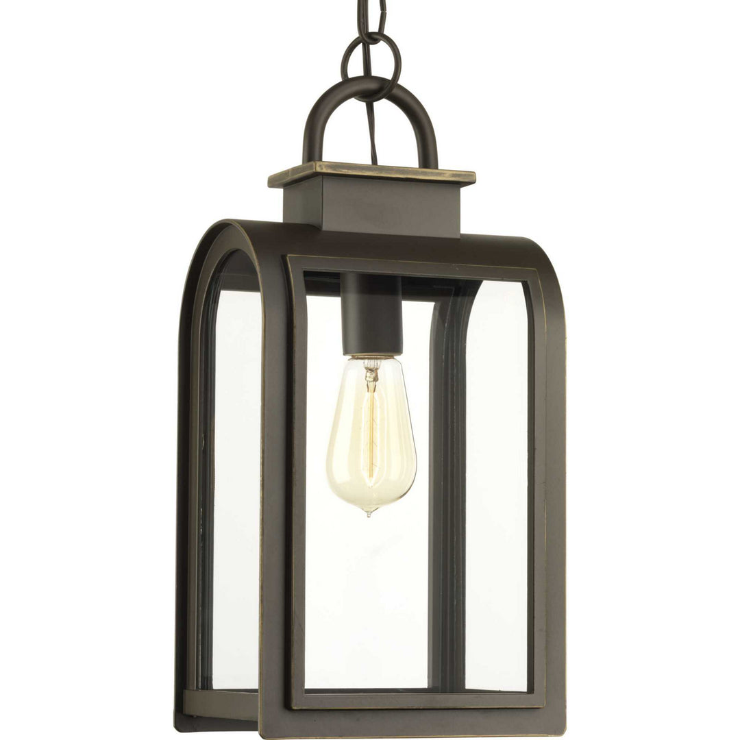Progress Lighting P6531-108 Refuge One Light Hanging Lantern Outdoor Bronze / Dark