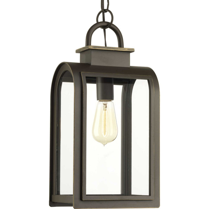 Progress Lighting P6531-108 Refuge One Light Hanging Lantern Outdoor Bronze / Dark