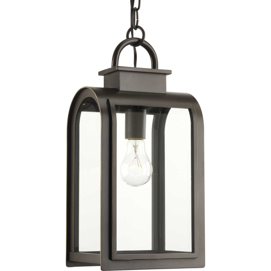 Progress Lighting P6531-108 Refuge One Light Hanging Lantern Outdoor Bronze / Dark