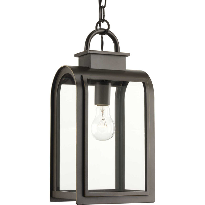 Progress Lighting P6531-108 Refuge One Light Hanging Lantern Outdoor Bronze / Dark