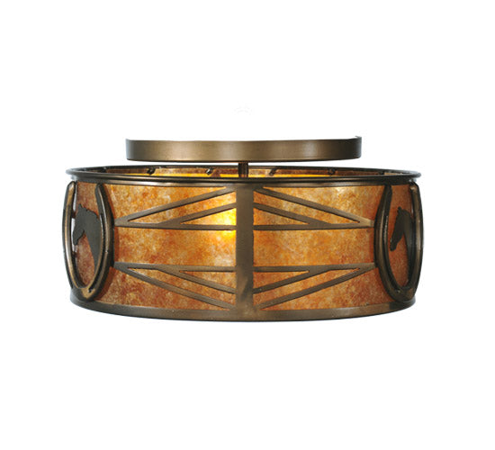 Meyda Tiffany Horseshoe 71079 Ceiling Light - Antique Copper