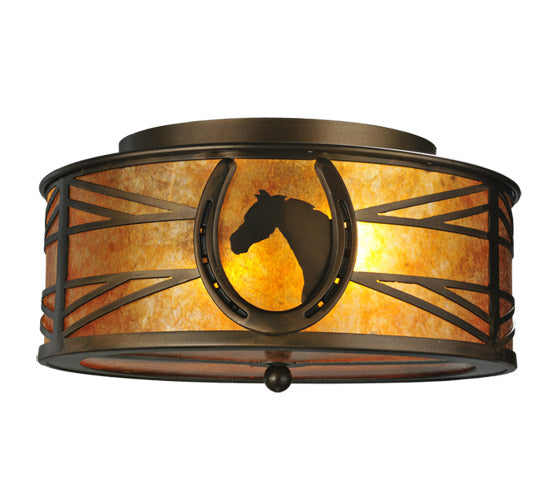 Meyda Tiffany Horseshoe 71079 Ceiling Light - Antique Copper