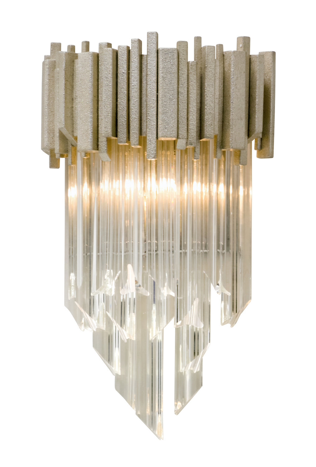 Corbett Mystique 226-11 Wall Sconce Light - Modern Silver Leaf