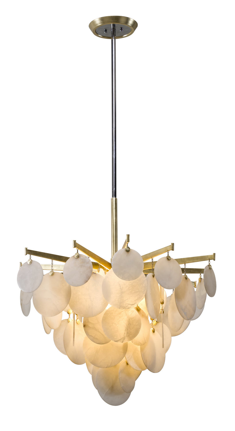 Corbett Serenity 228-43 Pendant Light - Gold Leaf W Polished Stainless