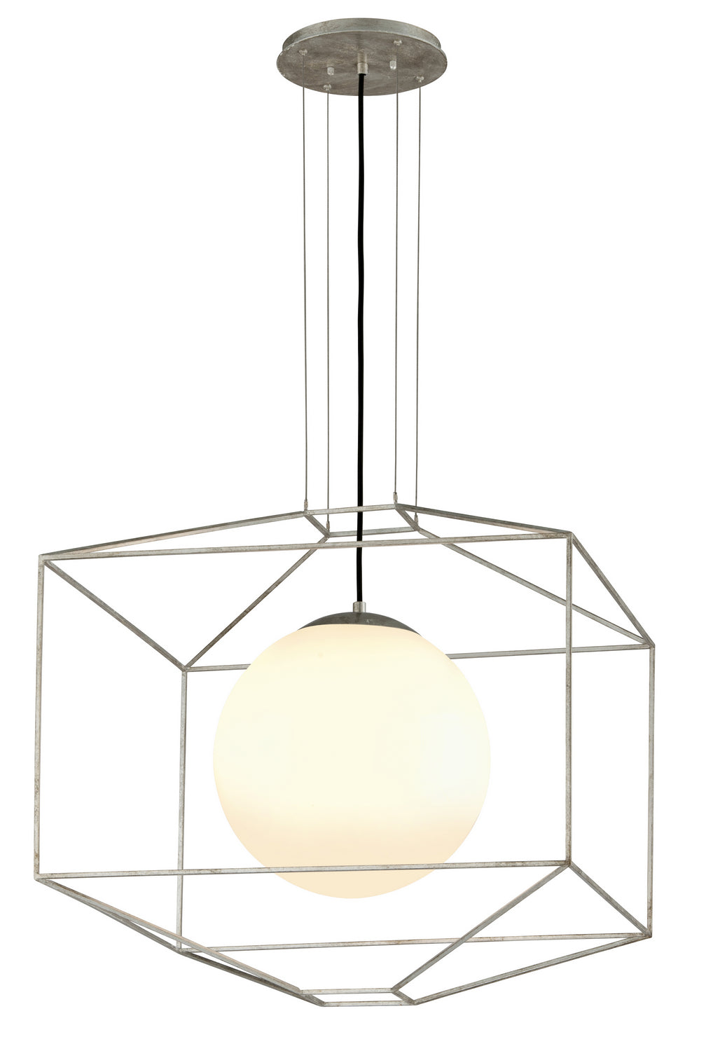 Troy Silhouette F5255 Pendant Light - Silver Leaf