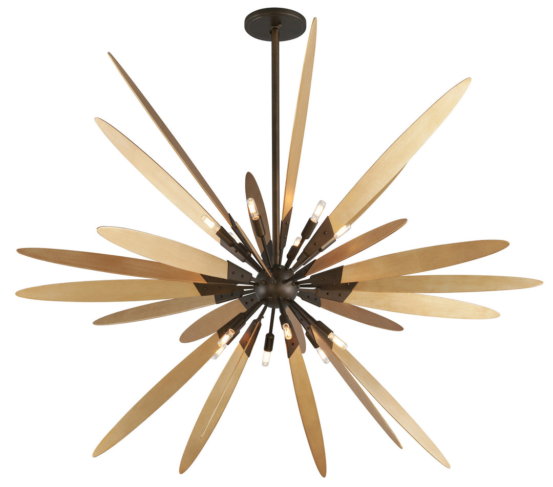 Troy Dragonfly F5278 Pendant Light - Bronze With Satin Leaf