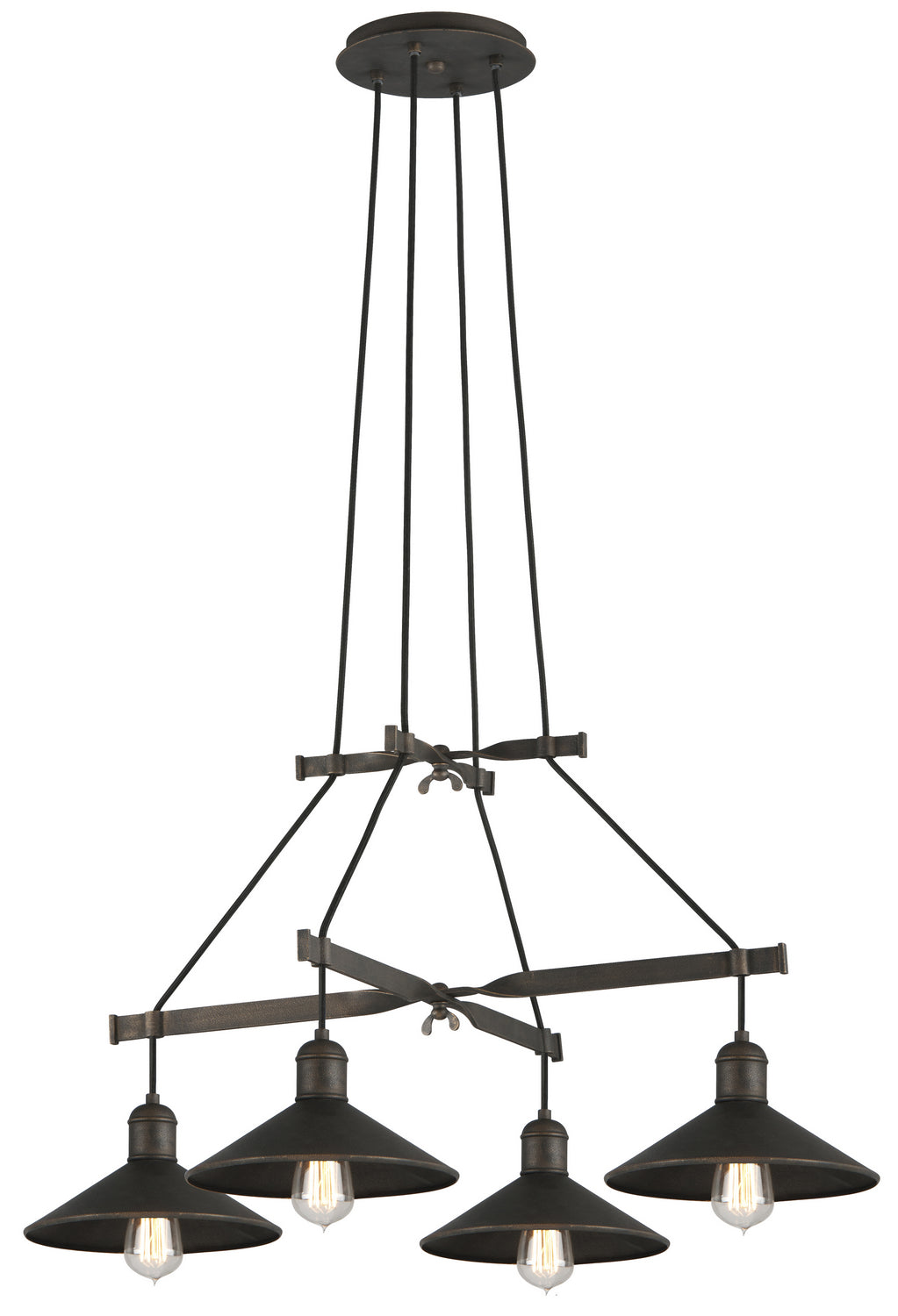Troy Mccoy F5427 Chandelier Light - Vintage Bronze