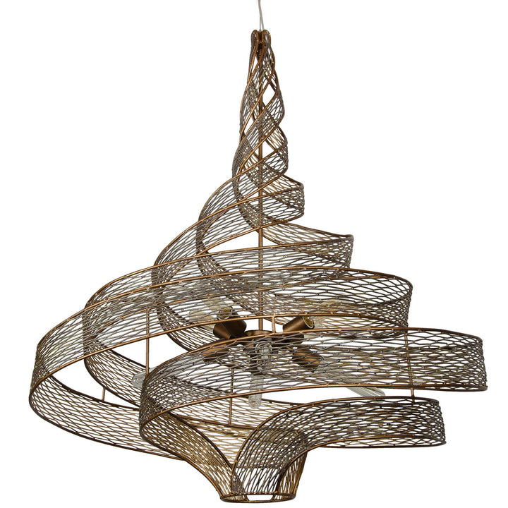 Varaluz Flow 240P08HO Chandelier Light - Hammered Ore