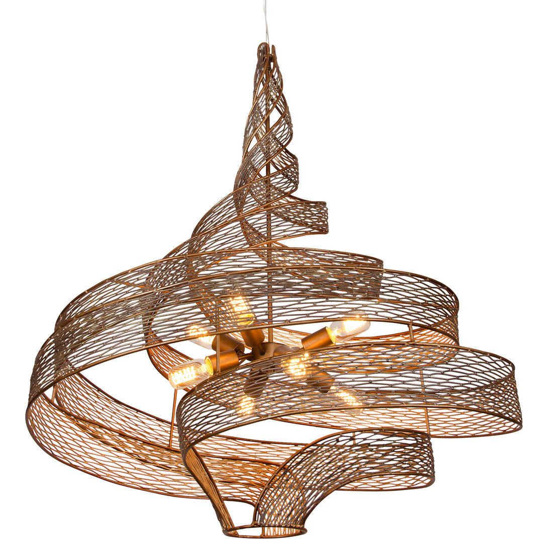 Varaluz Flow 240P08HO Chandelier Light - Hammered Ore