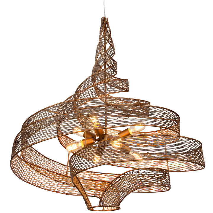 Varaluz Flow 240P08HO Chandelier Light - Hammered Ore