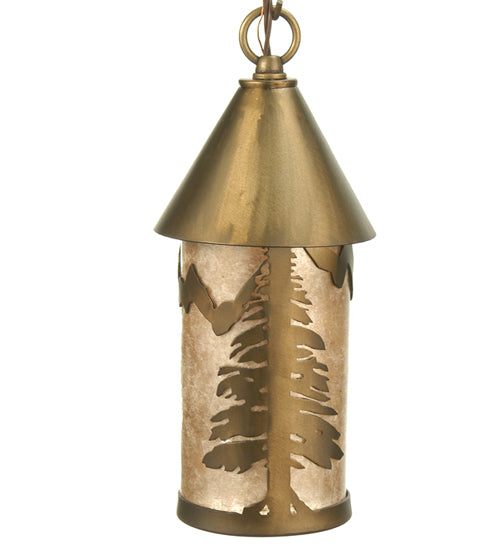 Meyda Tiffany Tall Pines 71147 Pendant Light - Antique Copper/Silver Mica