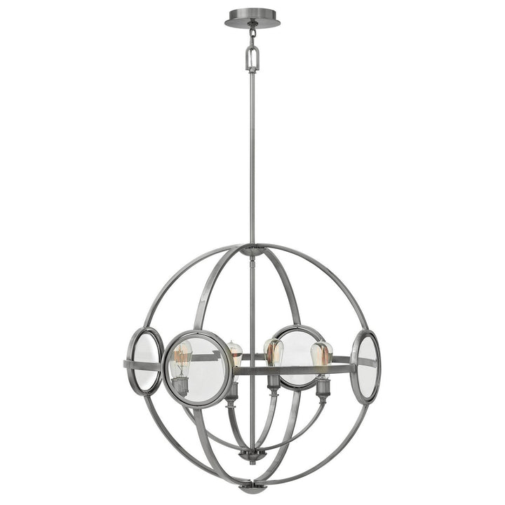 Hinkley Fulham 3924PL Chandelier Light - Polished Antique Nickel