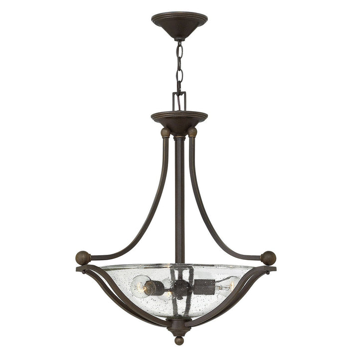 Hinkley Bolla 4652OB-CL Pendant Light - Olde Bronze With Clear Seedy Glass