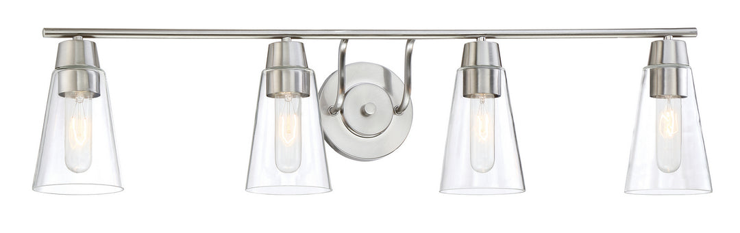 Designers Fountain Echo 87804-SP Bath Vanity Light 35 in. wide - Satin Platinum