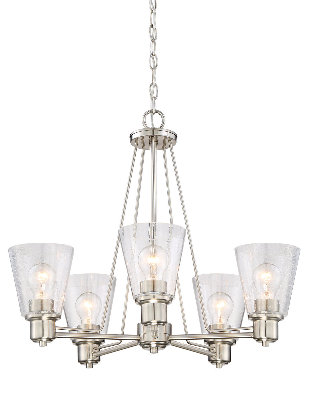 Designers Fountain Printers Row 88085-SP Chandelier Light - Satin Platinum