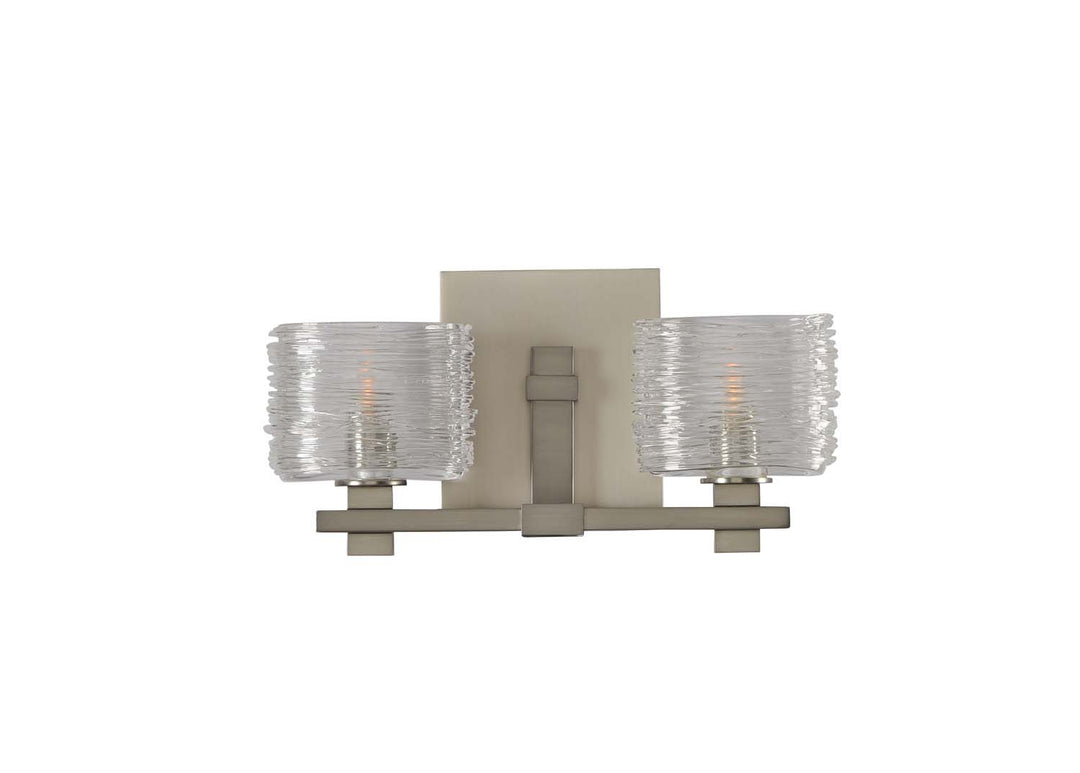 Kalco Clearwater 312132SN Bath Vanity Light 14 in. wide - Satin Nickel