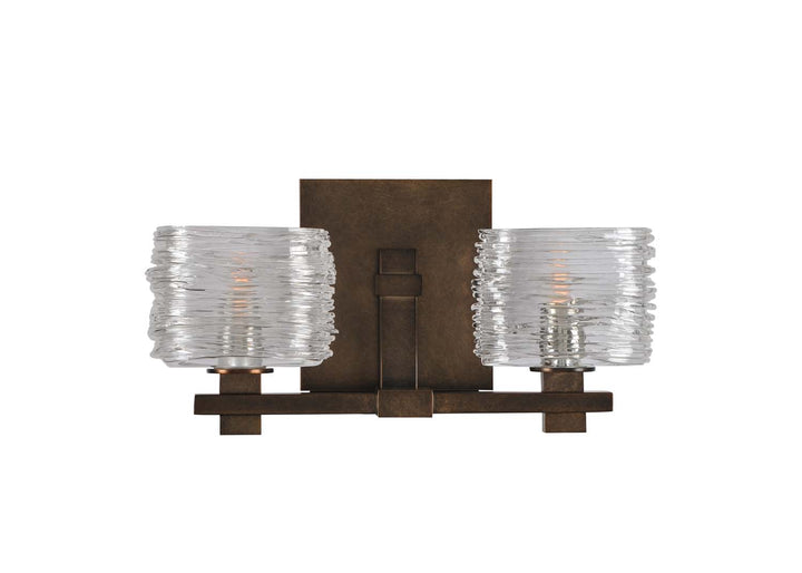 Kalco Clearwater 312132VBZ Bath Vanity Light 14 in. wide - Vintage Bronze