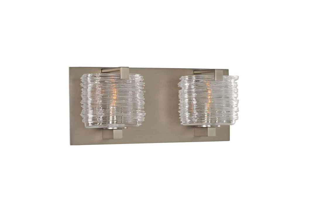 Kalco South Bay 313732SN Bath Vanity Light 12 in. wide - Satin Nickel