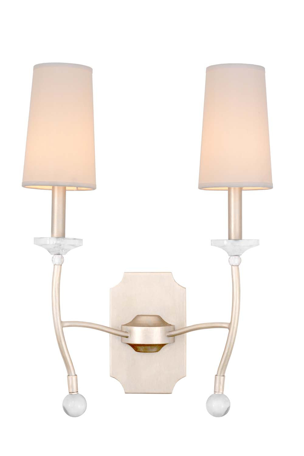 Kalco Waverly 500821PS Wall Sconce Light - Pearl Silver