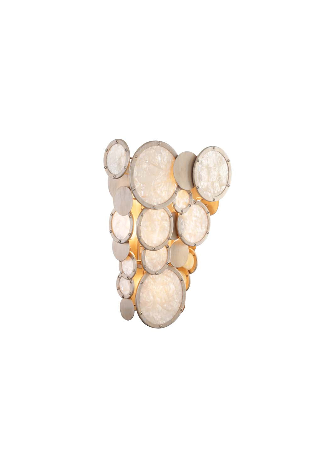 Kalco Calypso 503724CS Wall Sconce Light - Calypso Silver