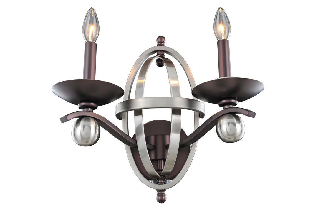 Kalco Rothwell 6591PSN Wall Light - Polished Satin Nickel