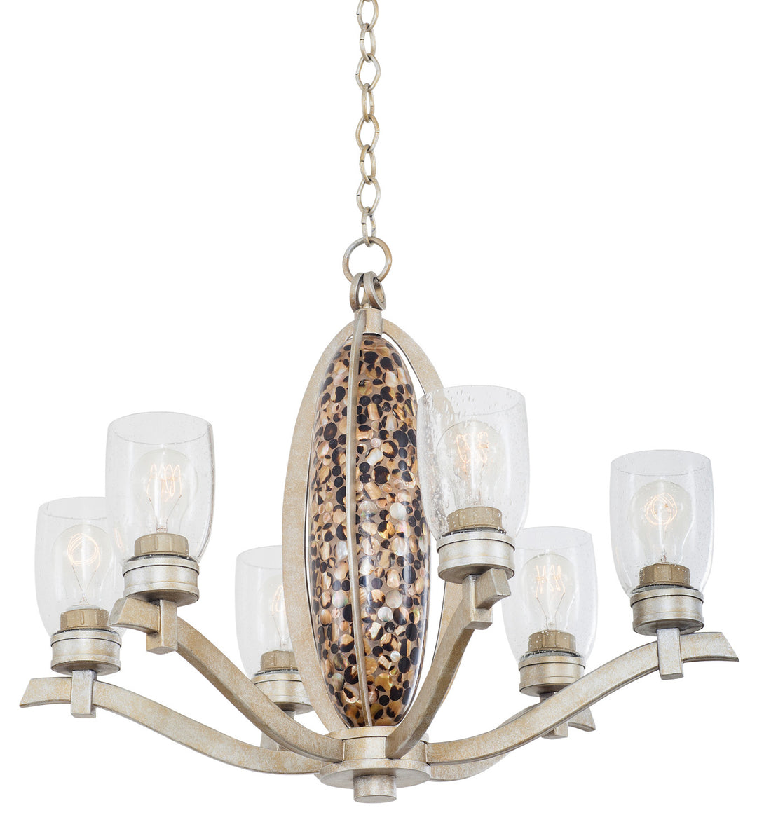 Kalco Largo 7217TS Chandelier Light - Tarnished Silver